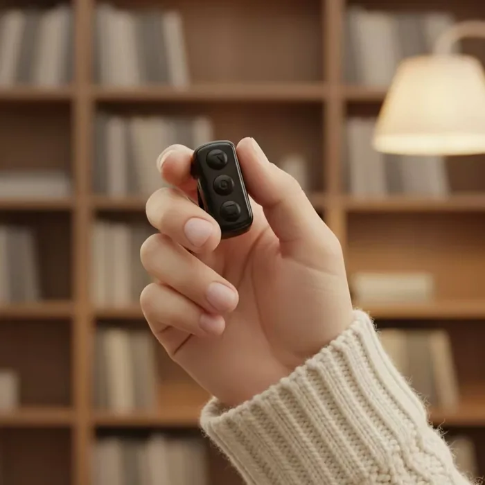Thumb tapping the ring on a finger
